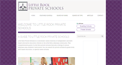 Desktop Screenshot of littlerockprivateschools.com