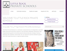 Tablet Screenshot of littlerockprivateschools.com